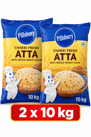 Pillsbury Chakki Atta 10 Kg x 2
